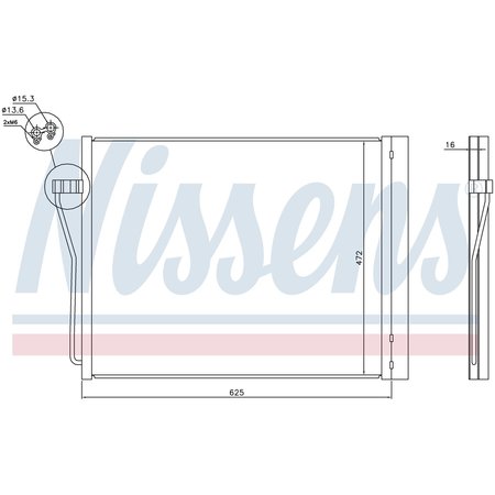NISSEN A/C Condenser, 940308 940308